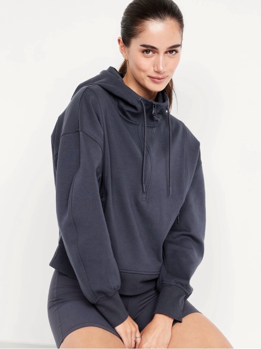 Old Navy Active Dynamic Navy Half-Zip Pullover Sz L - Picture 4 of 10